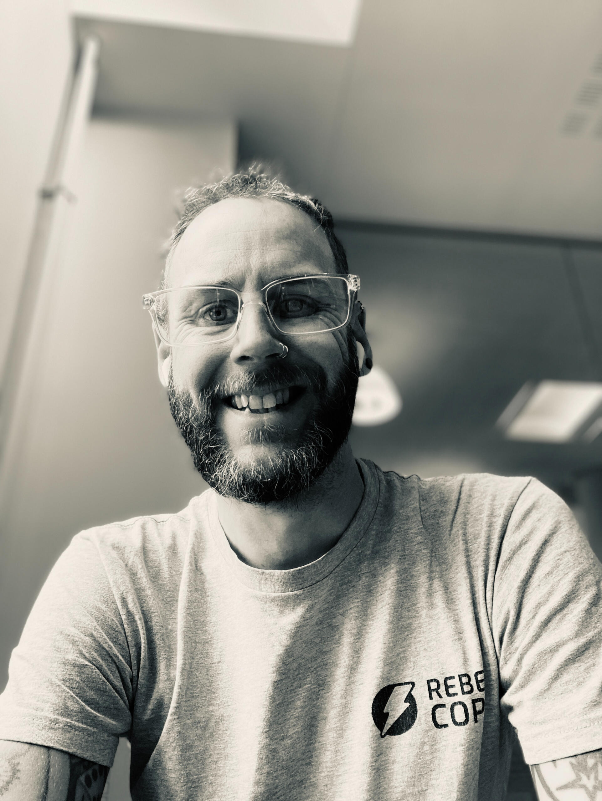 Al doing a weird smile